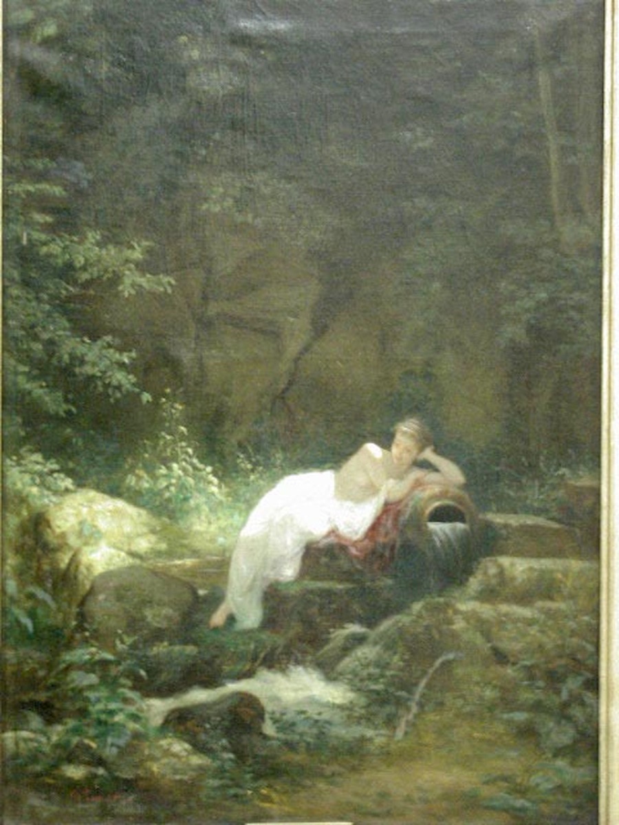 Fontana ; La Source, Charles Landelle, 2e moitié 19e siècle, 1er quart 20e siècle