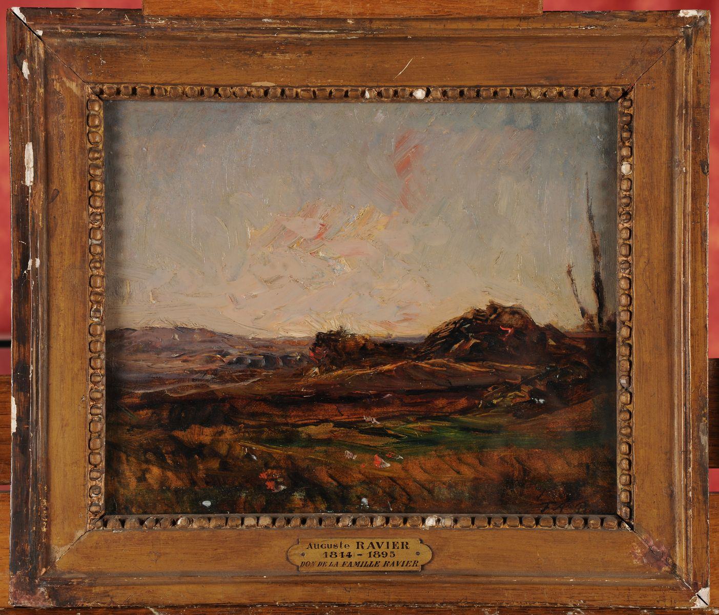 Paysage ; Paysage, François-Auguste Ravier, 19e siècle