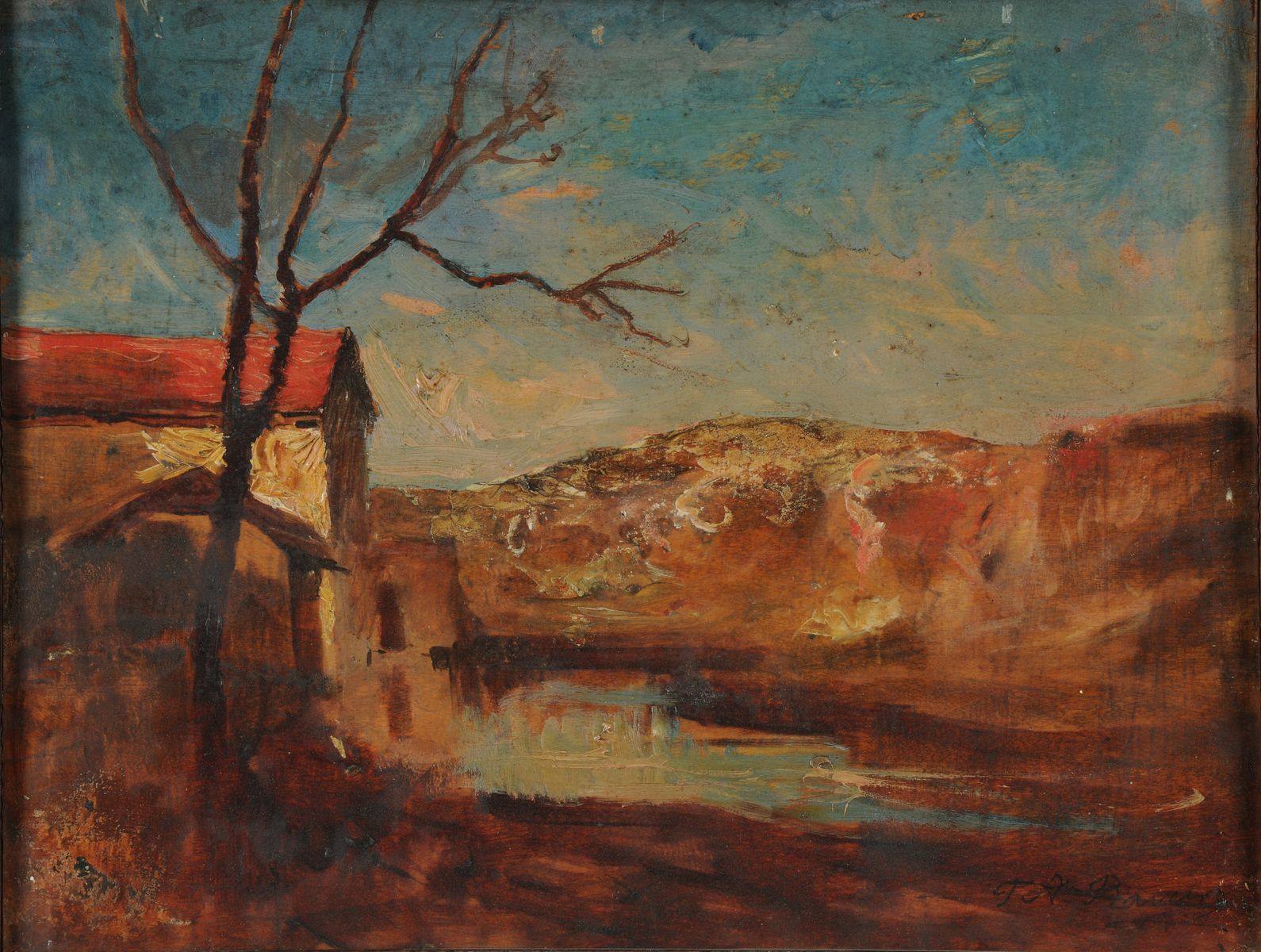 Le moulin de Roche, François-Auguste Ravier, 19e siècle