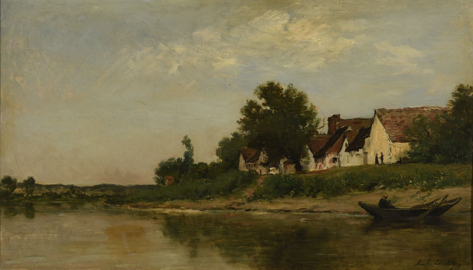 Bords de rivière, Karl Daubigny, 1881