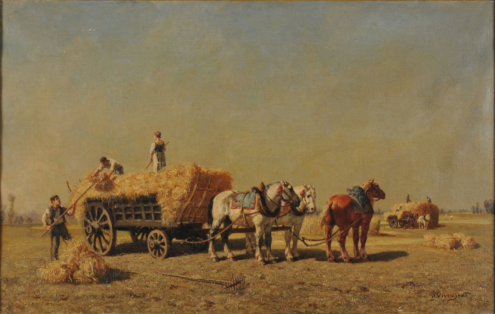 La moisson, Jules-Jacques Veyrassat, 19e siècle