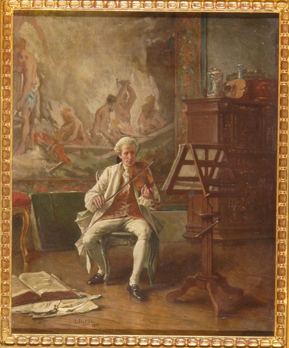 Violoniste en habit blanc (Georges Petit)_0