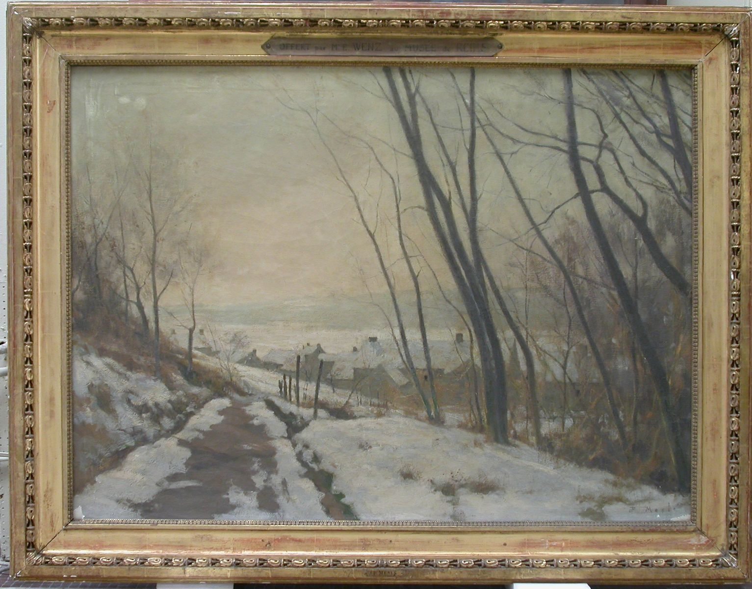 Matin d'hiver (titre attribué), Joseph-Paul Meslé, 2e moitié 19e siècle, 1ère moitié 20e siècle