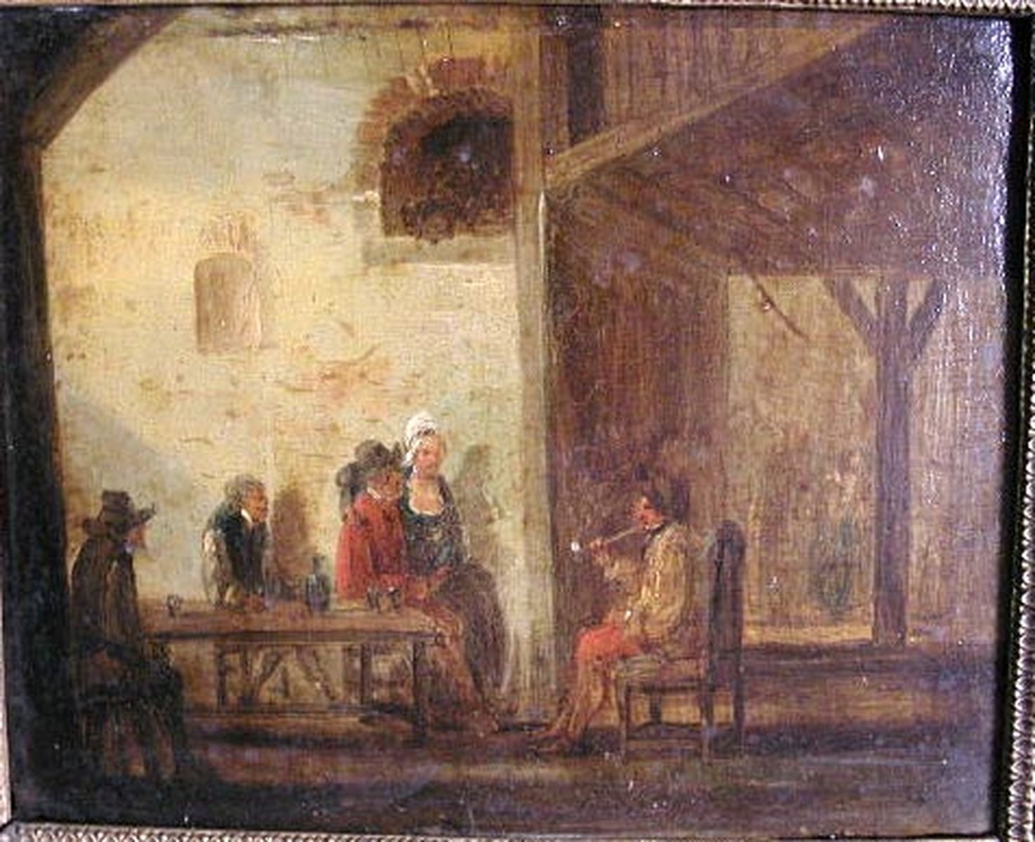 Intérieur de ferme : repos, Philibert-Louis Debucourt, 2e moitié 18e siècle, 1ère moitié 19e siècle