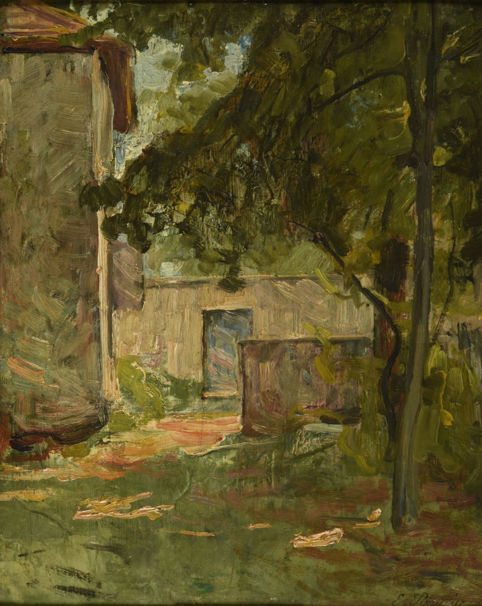 Entrée de ferme à Vézéronce par Morestel (Isère), Eugène Baudin, 1896