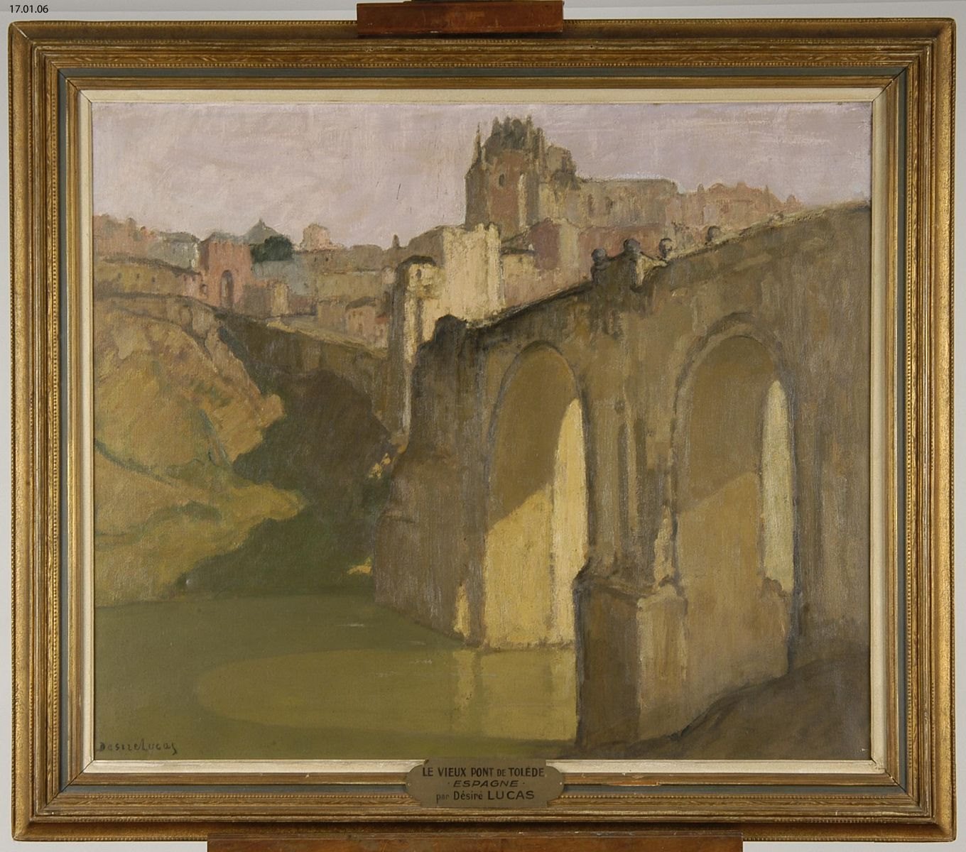 Le pont Saint-Martin à Tolède, Louis-Marie Desire-Lucas, 2e moitié 19e siècle, 1ère moitié 20e siècle