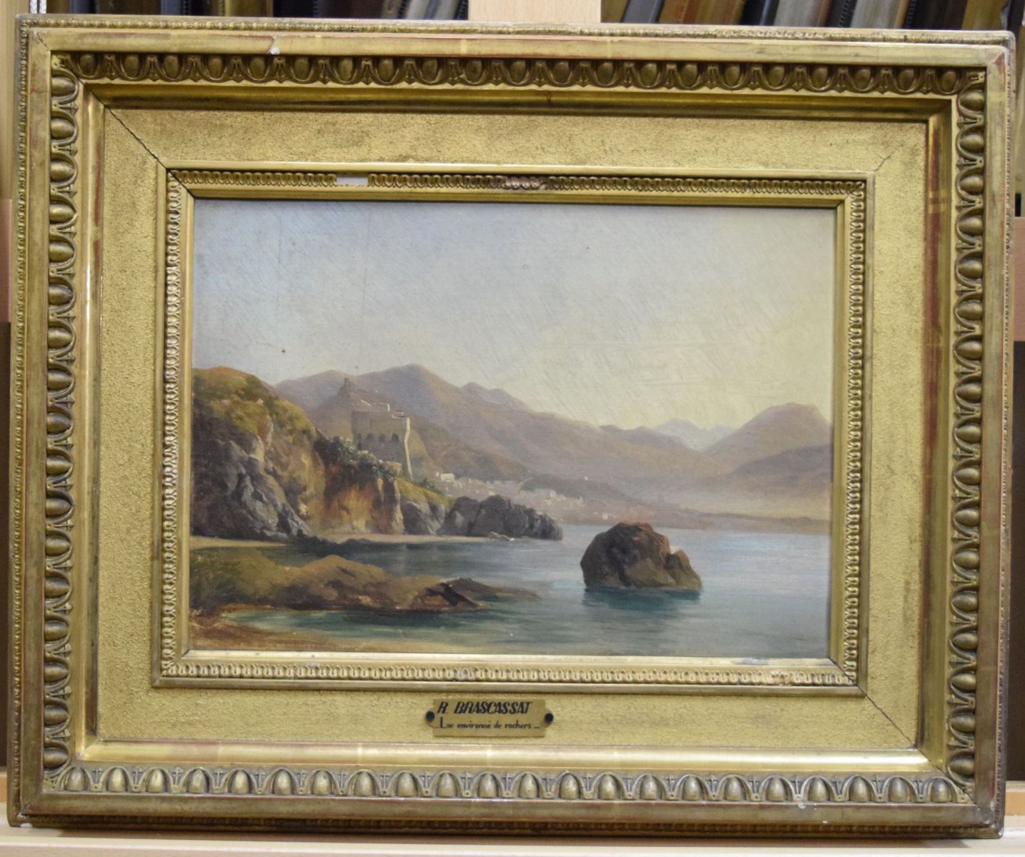Lac environné de rochers (titre inscrit à l'inventaire), Jacques-Raymond Brascassat, 2e quart 19e siècle