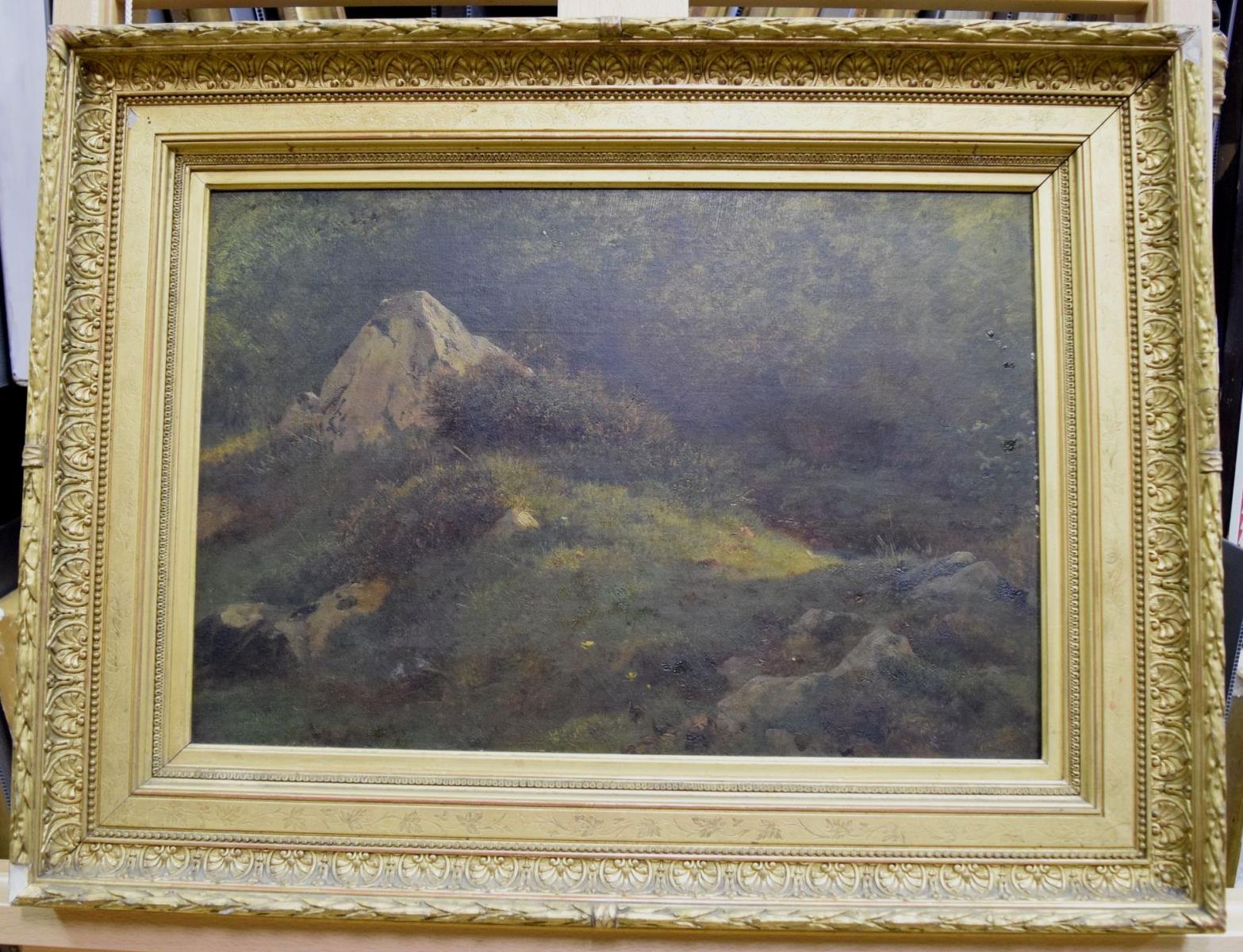 Rocher en forêt ; Rochers sous bois, Jacques-Raymond Brascassat, 19e siècle