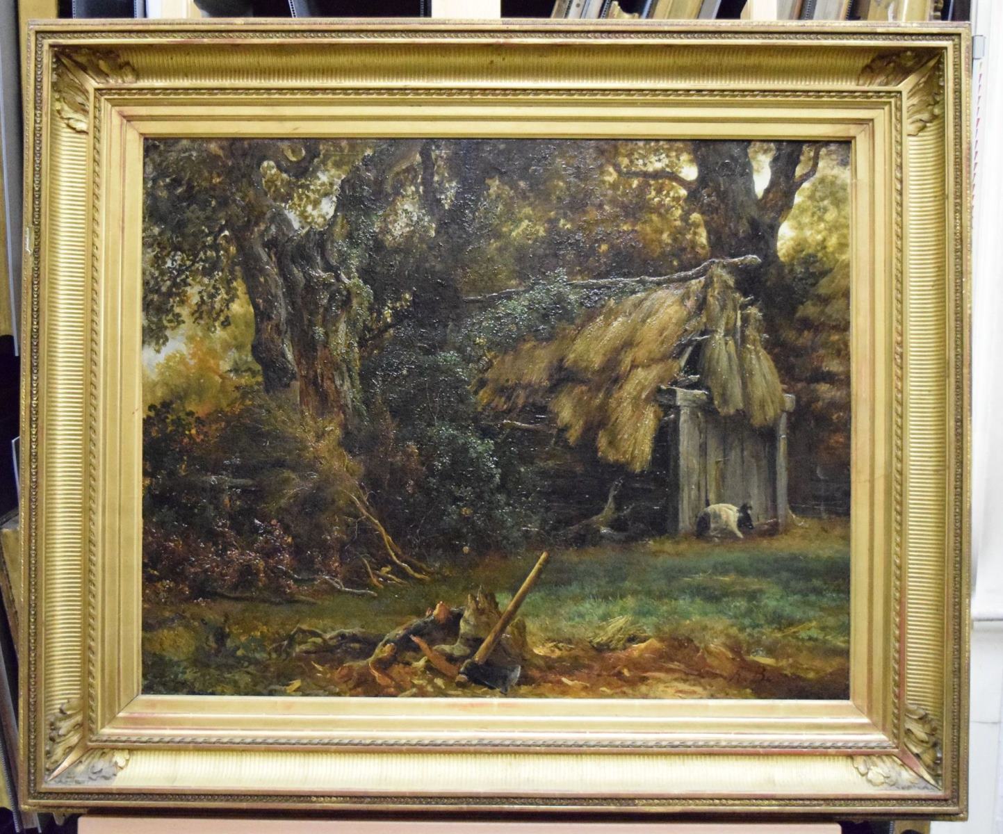 Hutte de bûcherons, Jacques-Raymond Brascassat, 19e siècle