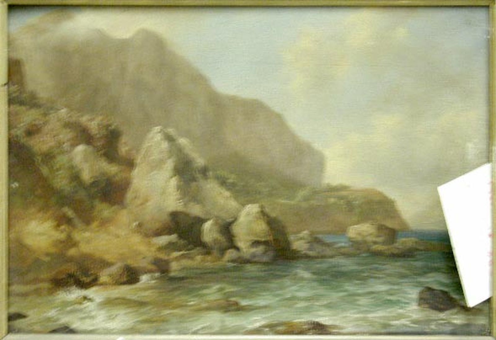Rochers en bord de mer, Jacques-Raymond Brascassat, 2e quart 19e siècle