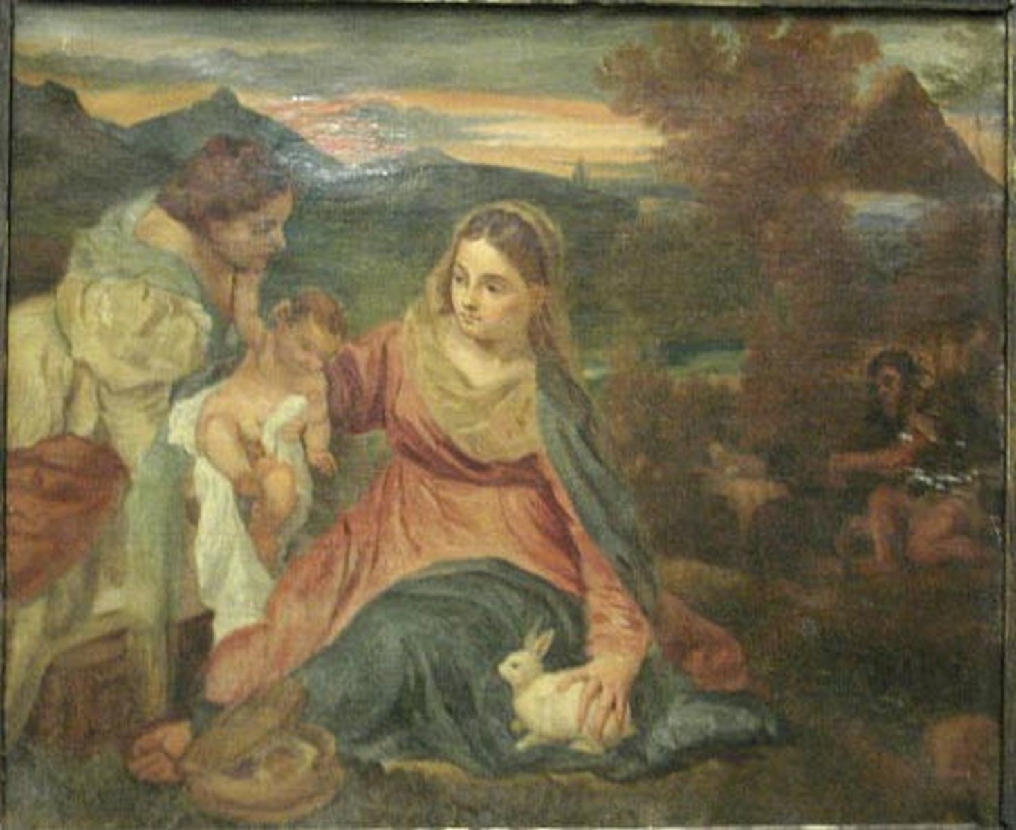 La Vierge au lapin, Le Titien