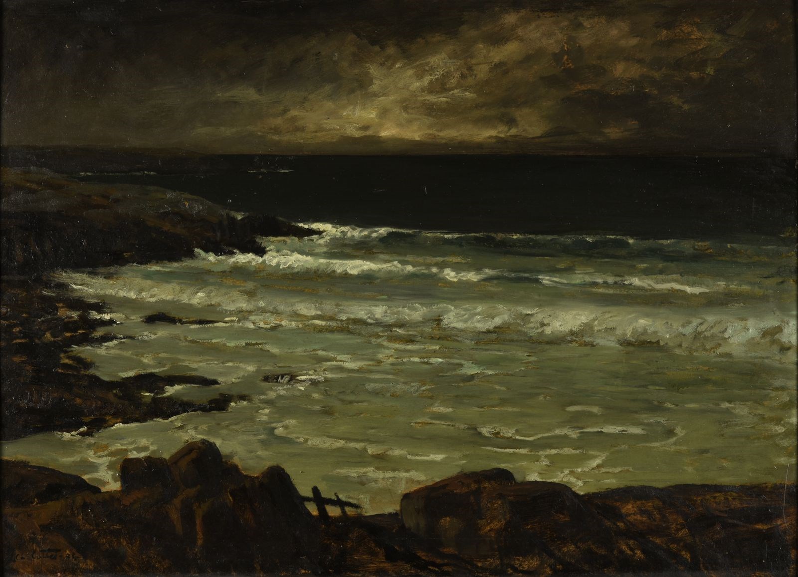 Temps d'orage sur la mer, Charles Cottet, 1904