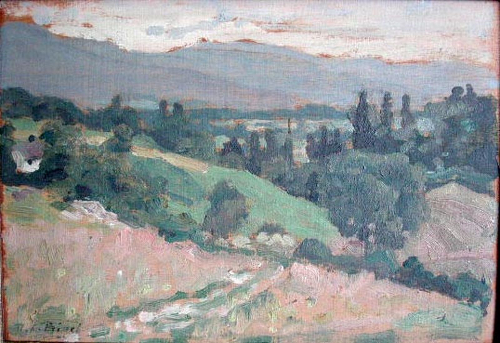 Paysage à Divonne, René François Xavier Prinet, 1914 /07