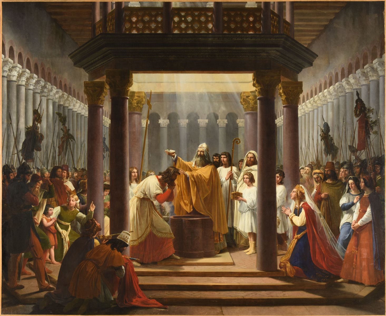 Baptême de Clovis (titre inscrit à l'inventaire), Jean Alaux, 1825