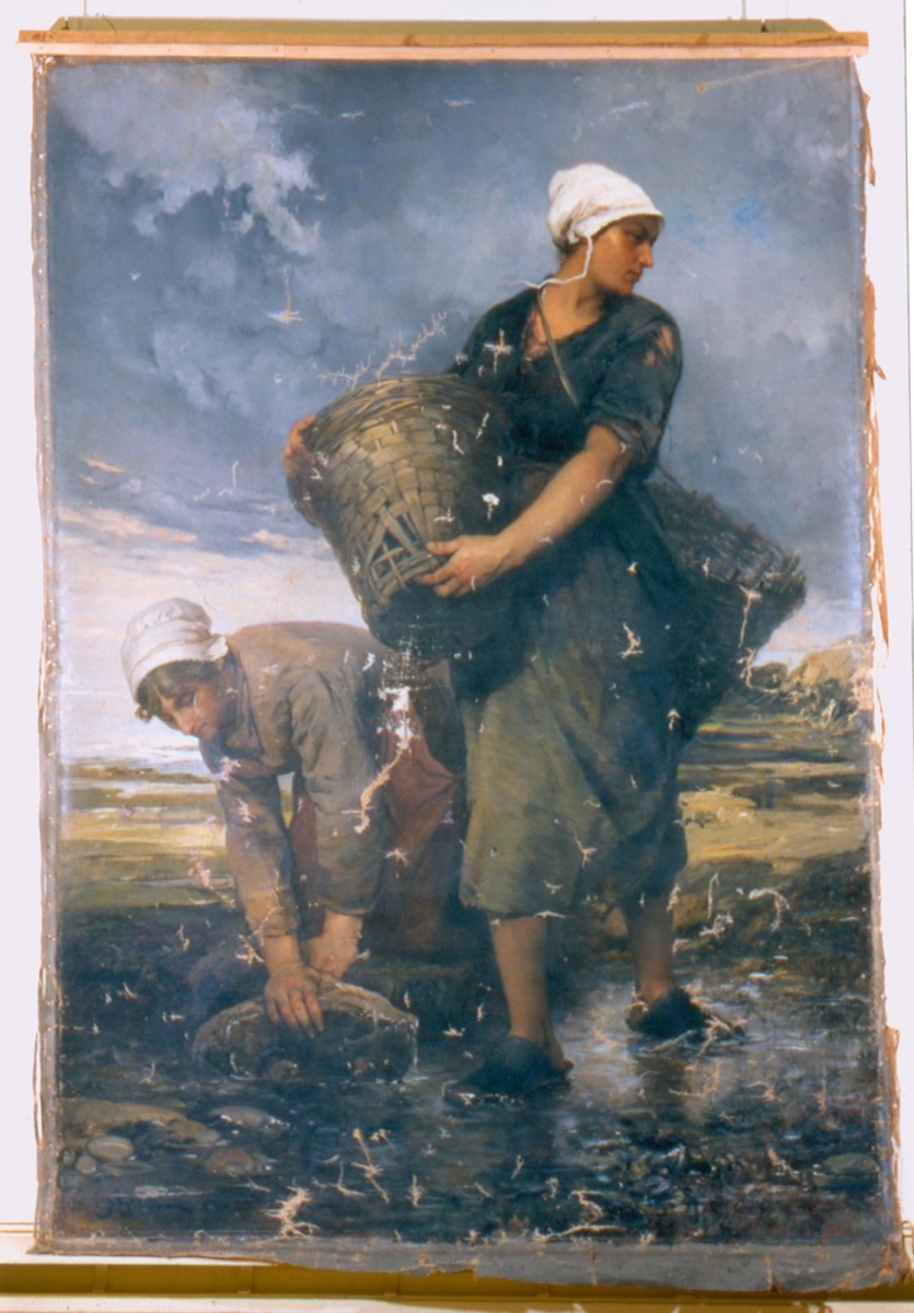 Pêcheuses de moules au Pollet, près de Dieppe (titre attribué) ; Pêcheuses de moules, au Pollet (ancien titre attribué), Pierre Marie Beyle, 1881