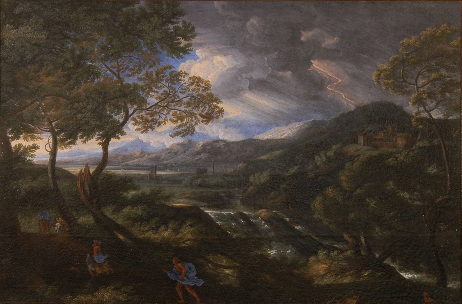 Un orage, Gaspard Dughet, 1655 Date de début,1658 Date de fin