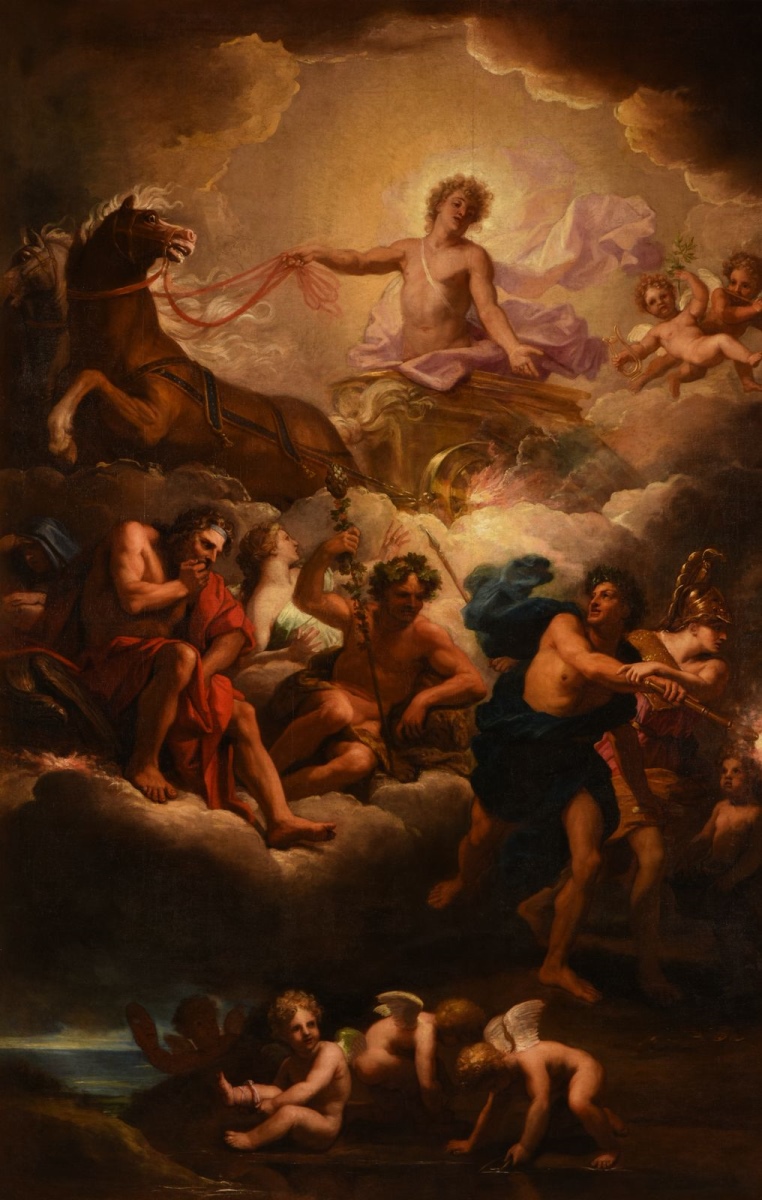 Apollon et le char du soleil (titre attribué) ; Apollon et le char du soleil avec l'assemblée des Dieux (titre attribué) ; L'assemblée des Dieux (titre inscrit à l'inventaire) ; Prométhée dans l'Olympe ; Les Dieux de l'Olympe_0
