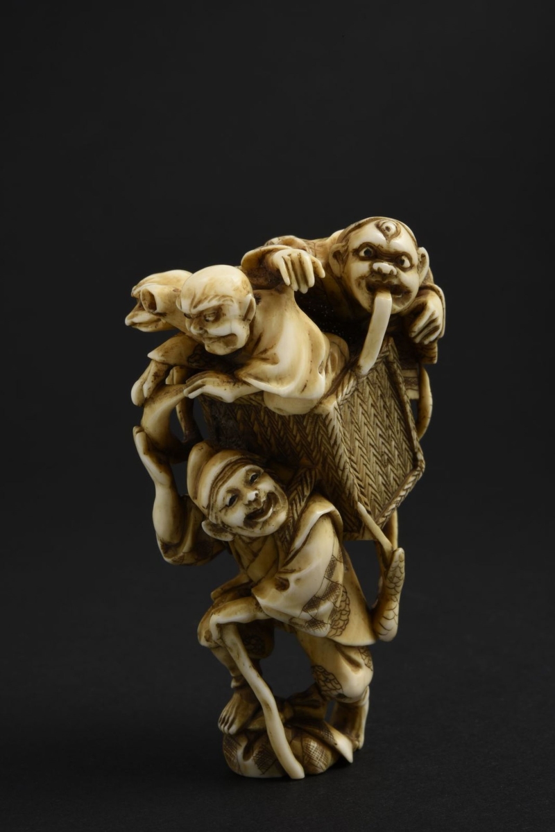 Arababa attaquée par les démons (titre attribué) ; Porteur de paniers (ancien titre attribué)