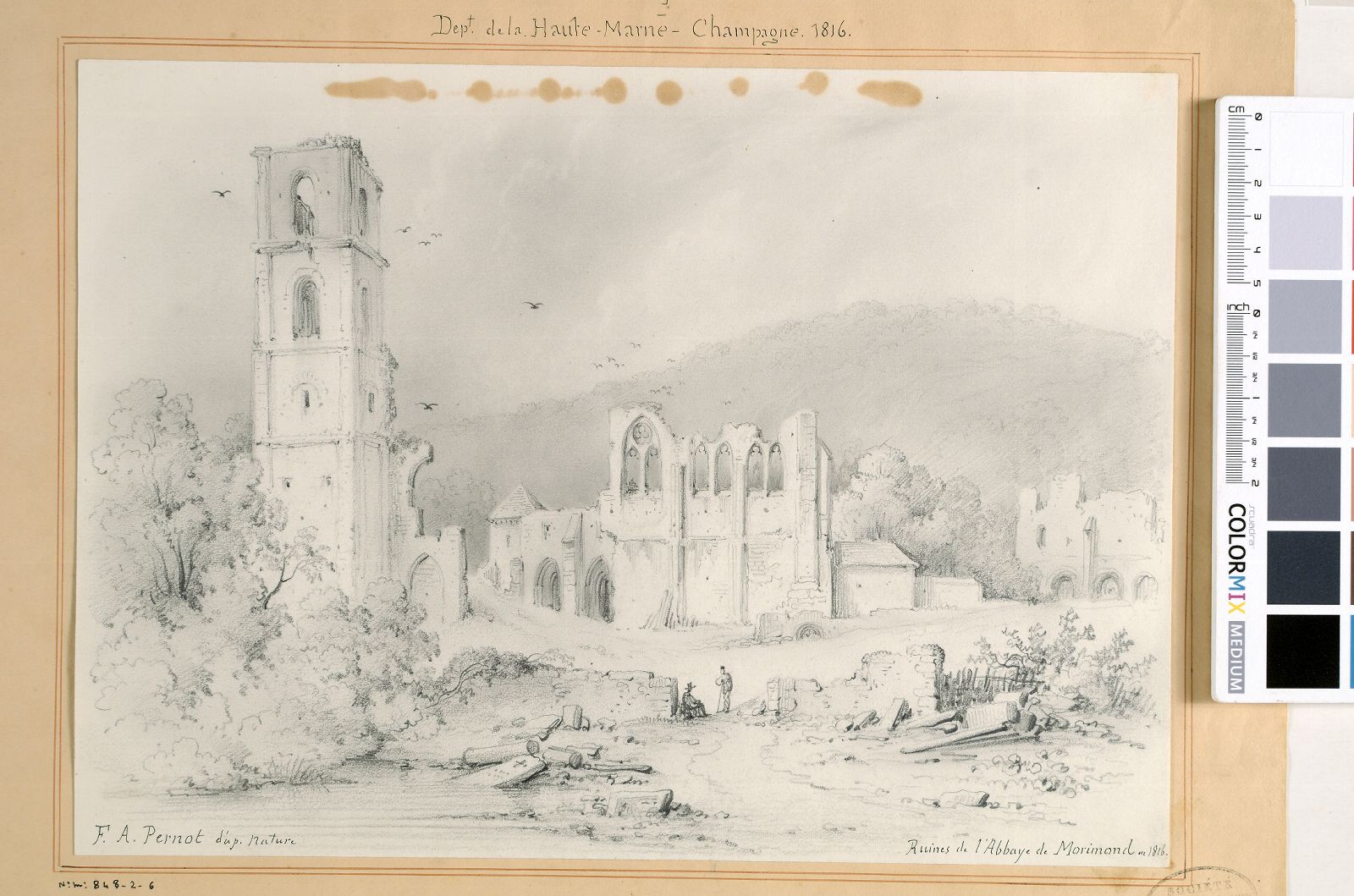 Ruines de l'Abbaye de Morimond en 1816 (titre inscrit)_0
