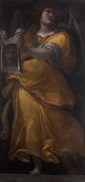 Ange portant le Saint Suaire, Cristoforo Roncalli, 2e moitié 16e siècle, 1er quart 17e siècle