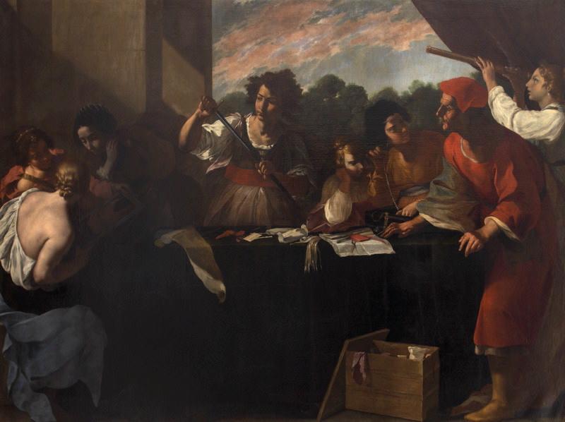 Achille à la cour de Lycomède ; Vente aux enchères à Venise (ancien titre), Francesco Fracanzano, 1640