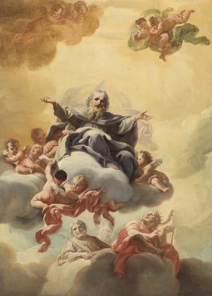 Dieu le père dans les nuées, Corrado Giaquinto, 1731,1733