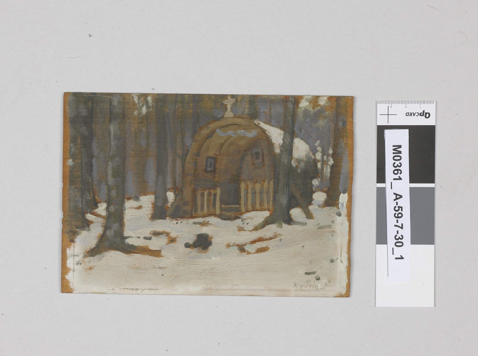 Chapelle du camp Robert à Bichstein, René François Xavier Prinet, 1917