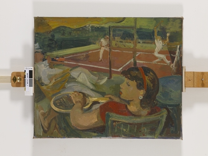 Au tennis, André Planson, 1935