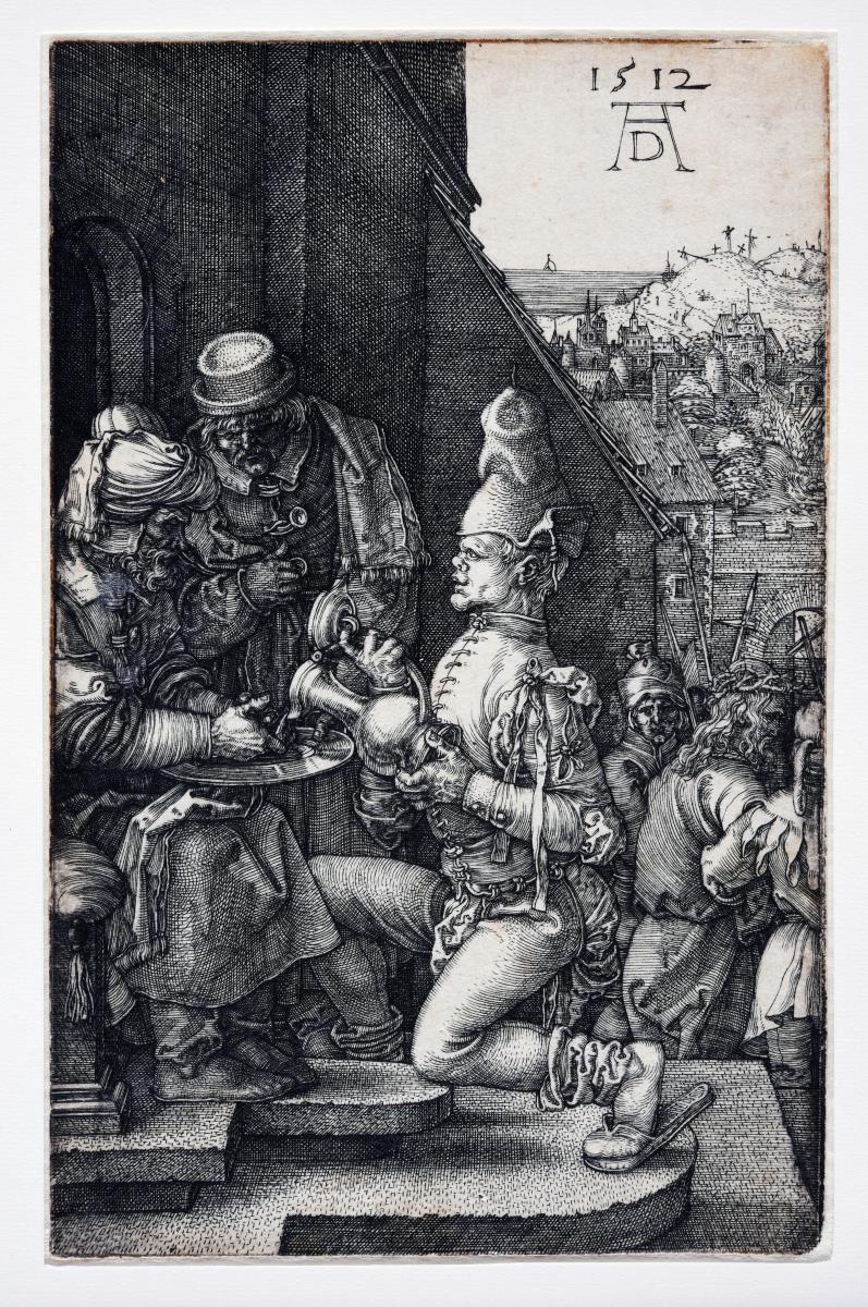 Passion sur cuivre 9 - Pilate se lave les mains, Albrecht Dürer, 1512