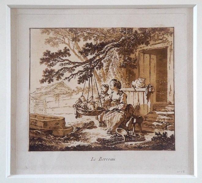 Le berceau, Jean-Baptiste Le Prince, 1769