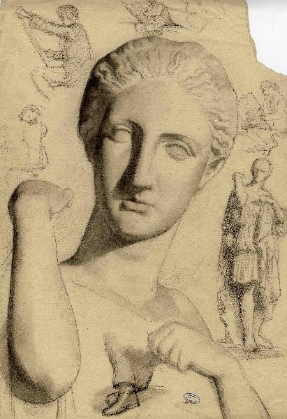 Etude pour le buste de Diane (Titre attribué), Henri Chapu, 2e moitié 19e siècle