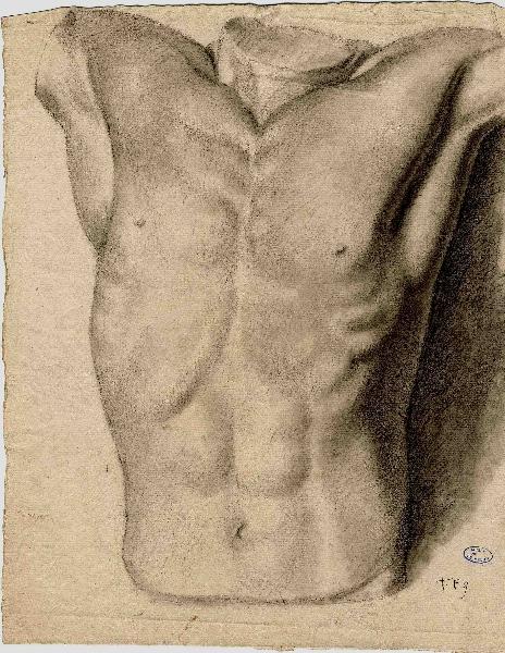 Etude de torse (Titre attribué), Henri Chapu, 1849-1855