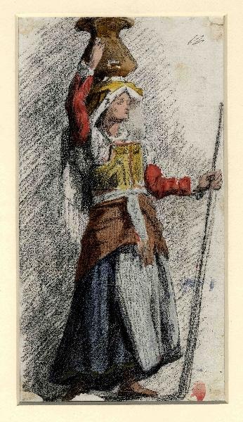 Portrait d'italienne (Titre attribué.), Henri Chapu, 19e siècle