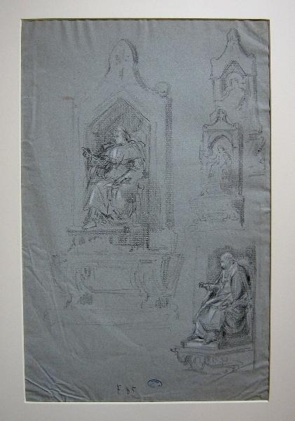 Esquisse pour la tombe de Monseigneur David, Henri Chapu, 1882 vers