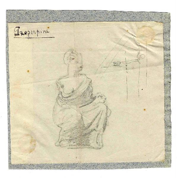 Etude : femme assise (titre attribué), Henri Chapu, 2e moitié 19e siècle