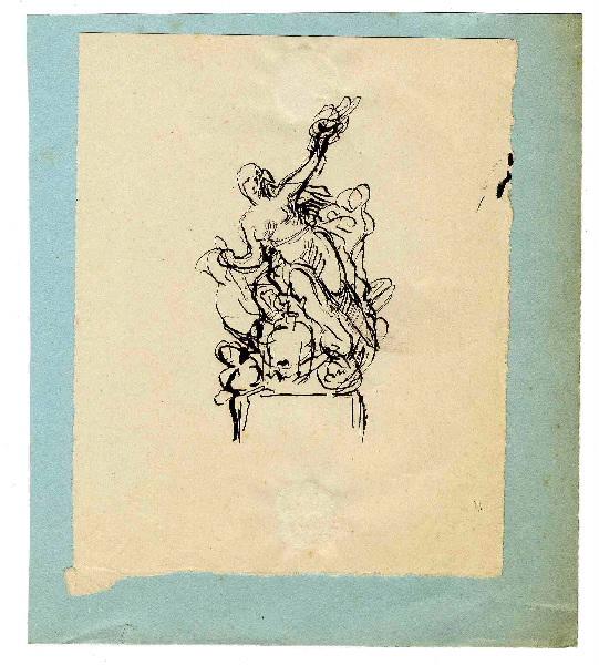 Etude pour la Vapeur (Pour la façade de la galerie des marchines, Champs de Mars, Paris), Henri Chapu, 1889