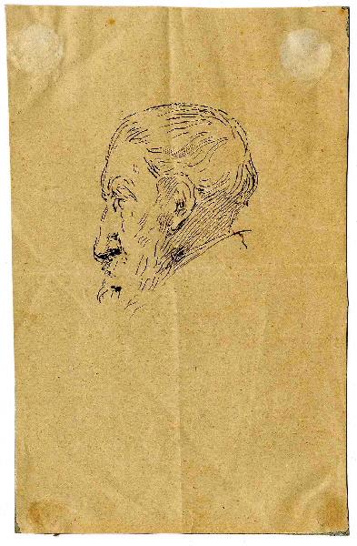 Croquis de tête pendant les séances de l'Institut (titre attribué), Henri Chapu, 2e moitié 19e siècle