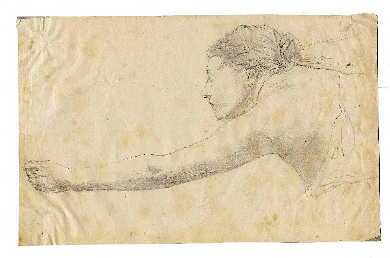 Etude de femme, Henri Chapu, 2e moitié 19e siècle