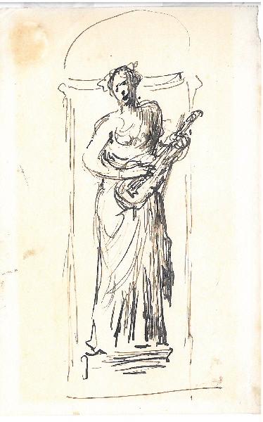 Etude pour une danseuse, Henri Chapu, 2e moitié 19e siècle