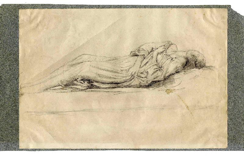 Etude de figure couchée, Henri Chapu, 2e moitié 19e siècle