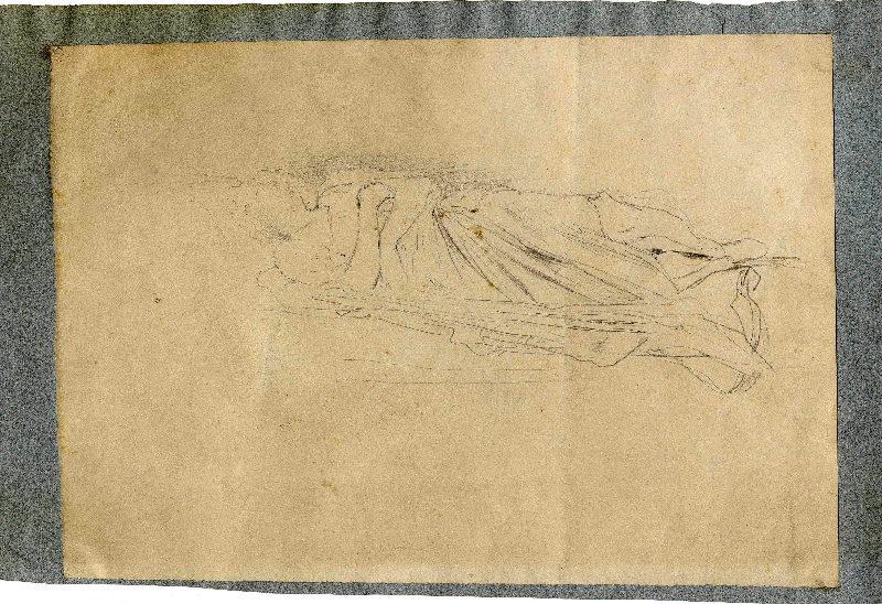 Etude de figure couchée, Henri Chapu, 2e moitié 19e siècle