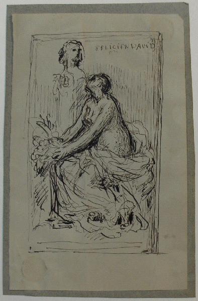 Etude pour le monument de Félicien David (titre attribué), Henri Chapu, 2e moitié 19e siècle