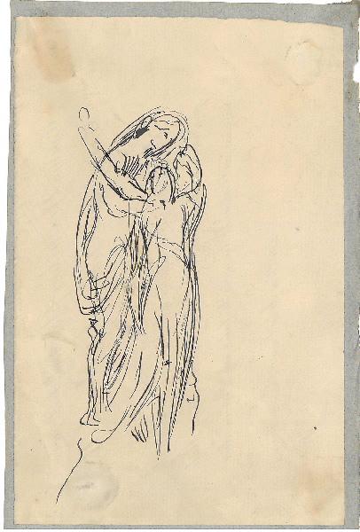 Etude pour l'Amour de la Patrie, Henri Chapu, 2e moitié 19e siècle