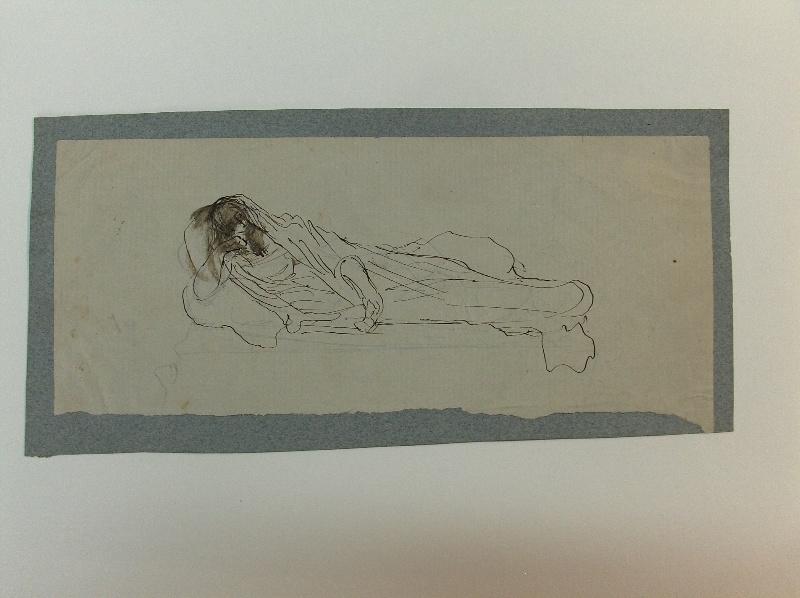 Esquisse pour le gisant de la duchesse d'Orléans, Henri Chapu, 1883,1884