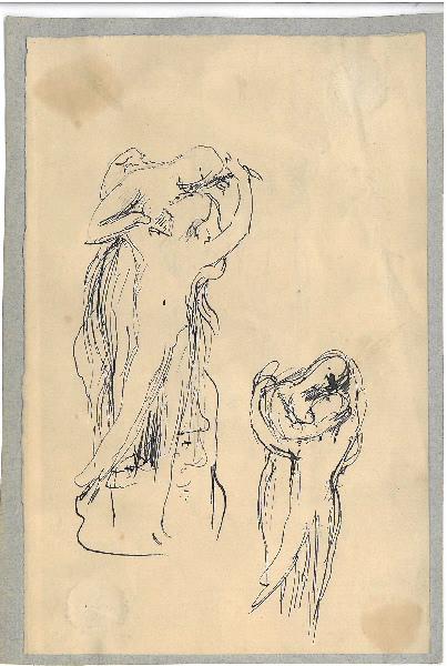 Etude pour Héro et Léandre, Henri Chapu, 2e moitié 19e siècle
