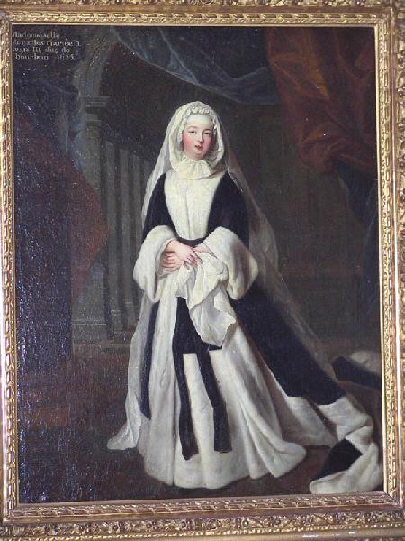 Mademoiselle de Nantes, Duchesse de Bourbon, en deuil blanc_1