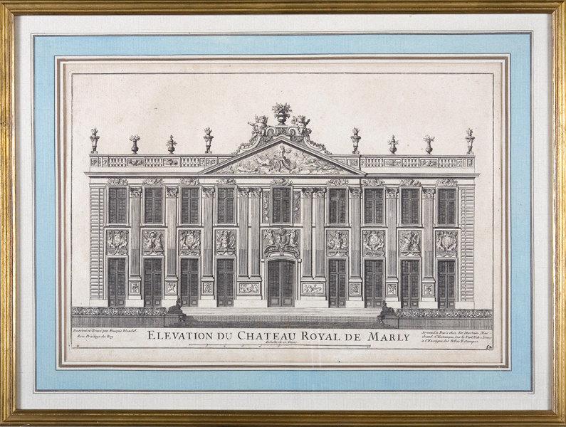 Elévation du château royal de Marly_0