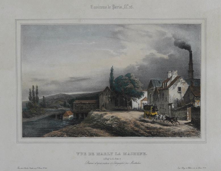 Vue de Marly-la-Machine, Jules Alexandre Monthelier, 1827 entre,1856 et