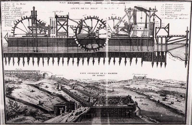 Coupe et vue générale de la machine de Marly_1