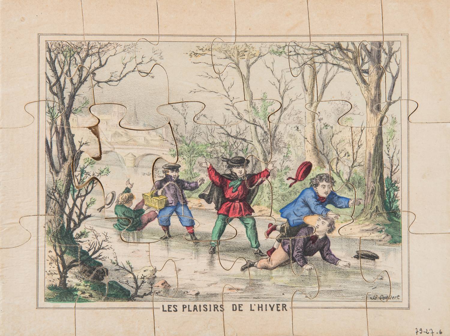 Le Collin-Maillard ; Les plaisirs de l'Hiver ; Course de Vélocipède_2